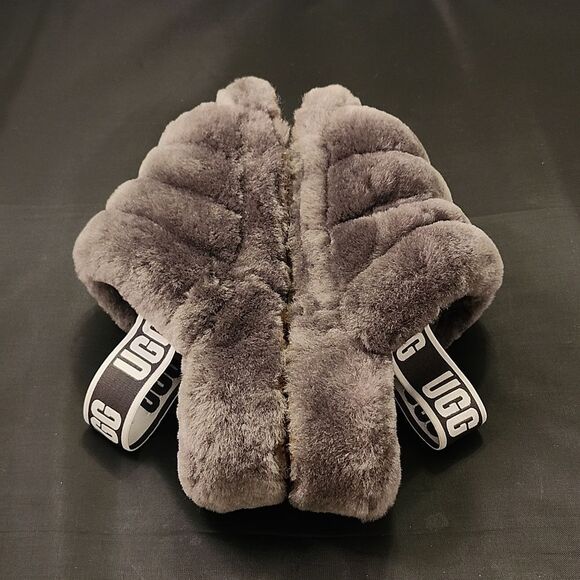 BRAND NEW UGG GIRLS FLUFF YEAH MARBLE SLIDE SANDAL R3 - Picture 13 of 14